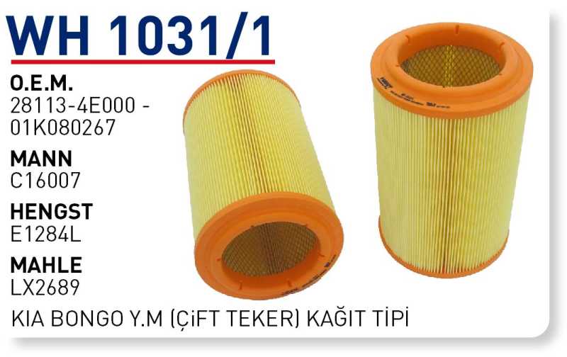 KiA BONGO Y.M (ÇiFT TEKER) KAĞIT TİPİ